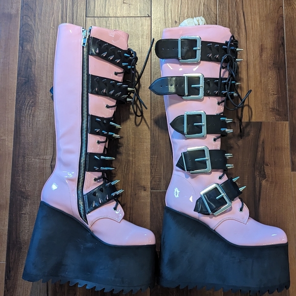 Dolls Kill Shoes Dolls Kill Widow Appetite For Destruction Pink